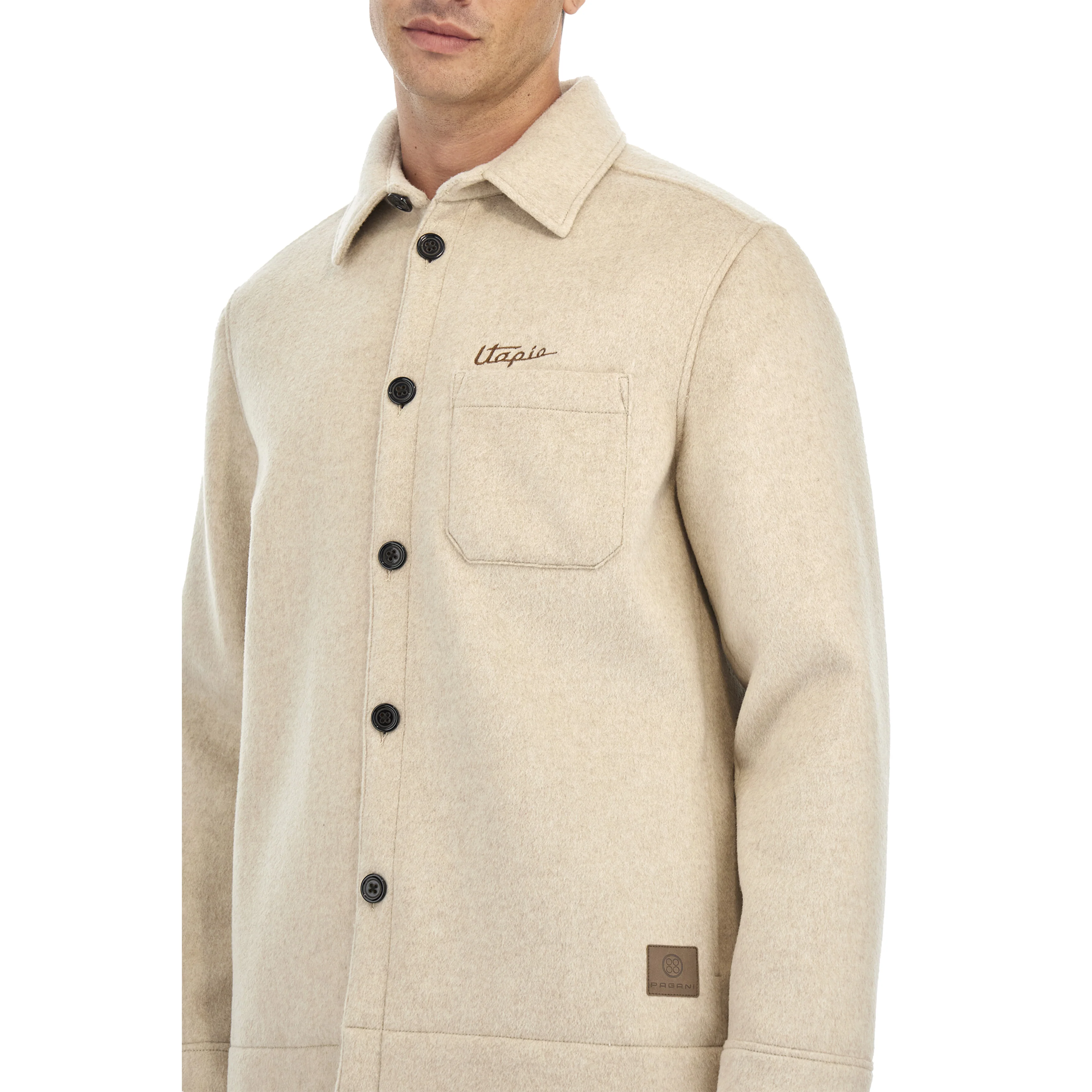 Cream Wool and Cashmere Overshirt | Utopia Capsule by La Martina - Image 3