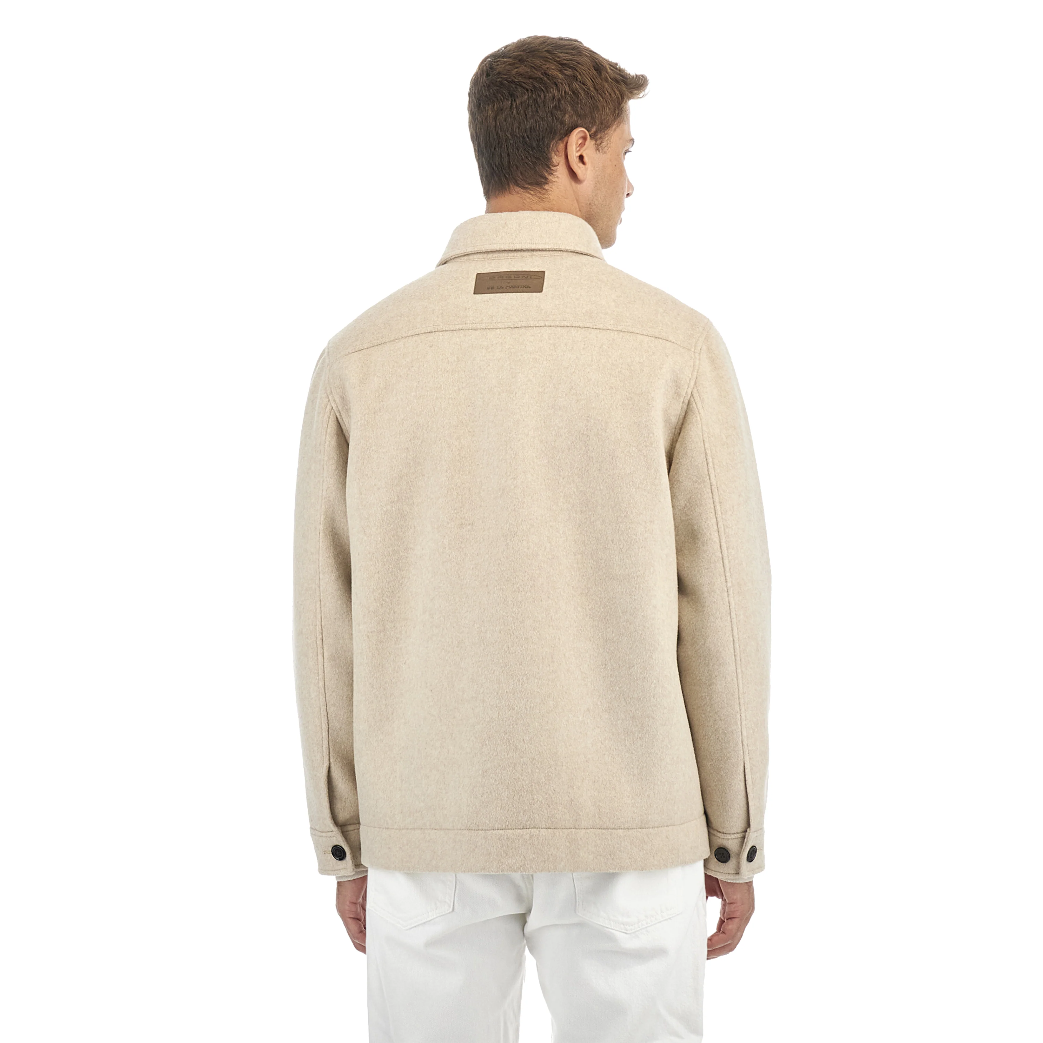 Cream Wool and Cashmere Overshirt | Utopia Capsule by La Martina - Image 4
