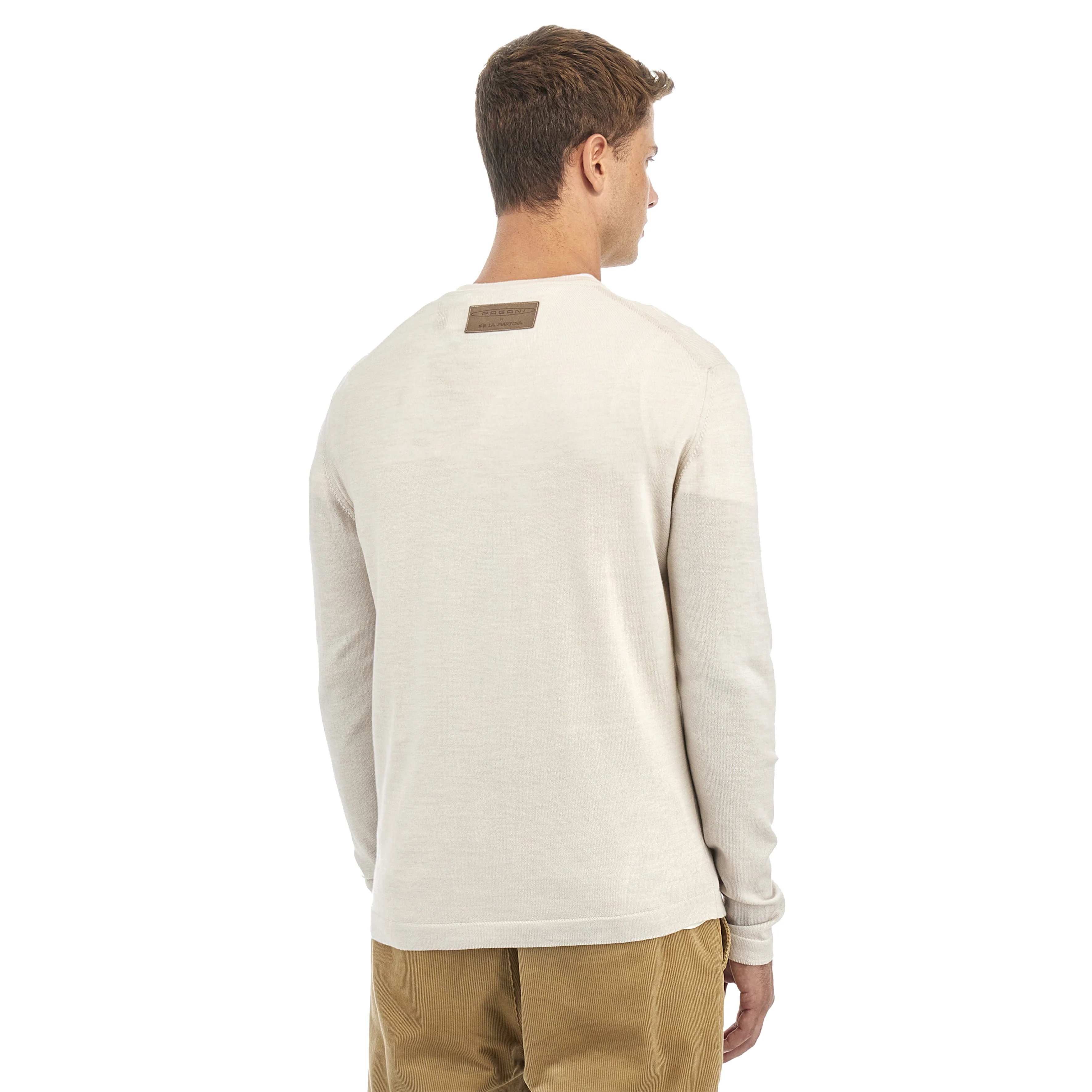 Cream Wool Crew-Neck Sweater | Utopia Capsule by La Martina - Image 4