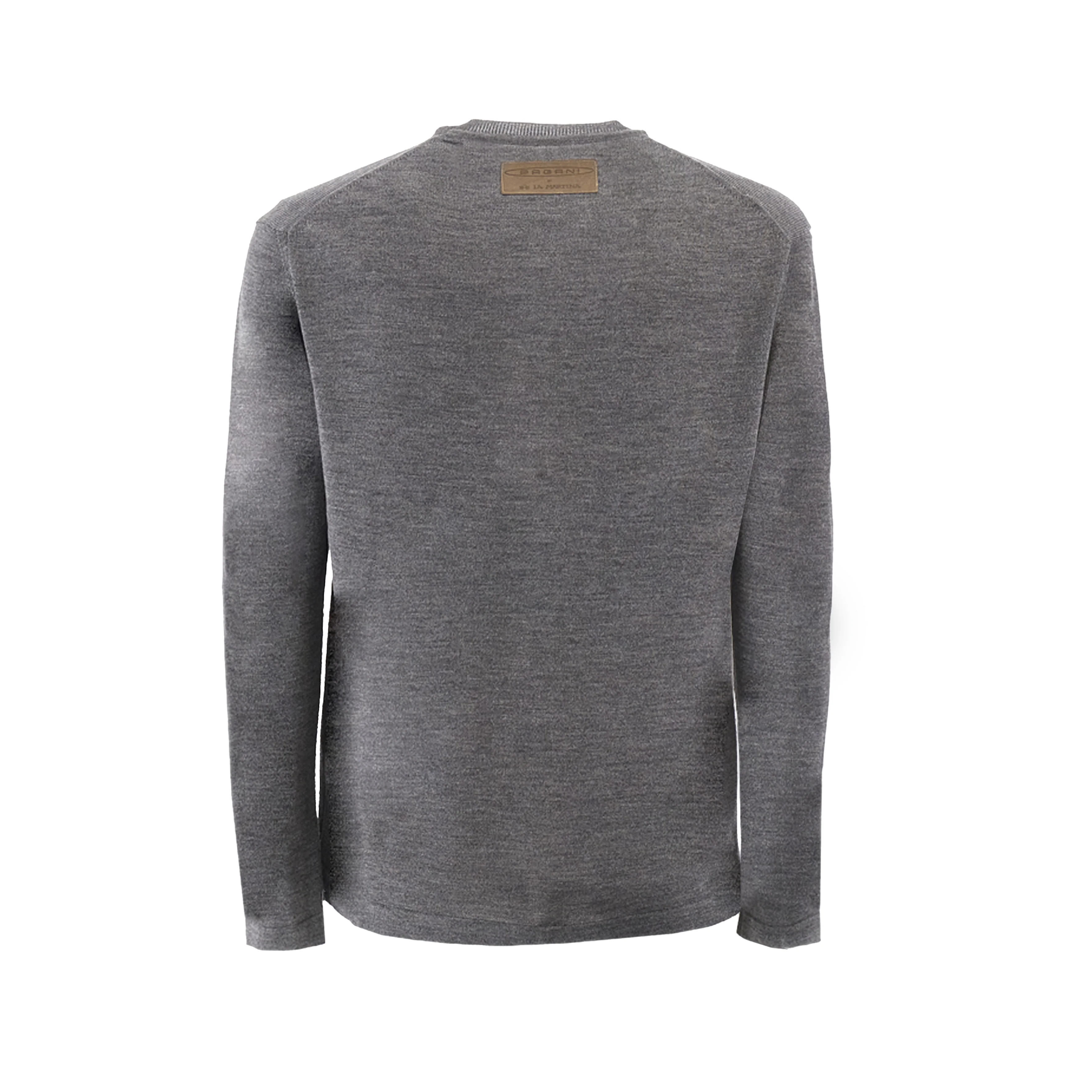 Dark Gray Wool Crew-Neck Sweater | Utopia Capsule by La Martina - Image 5