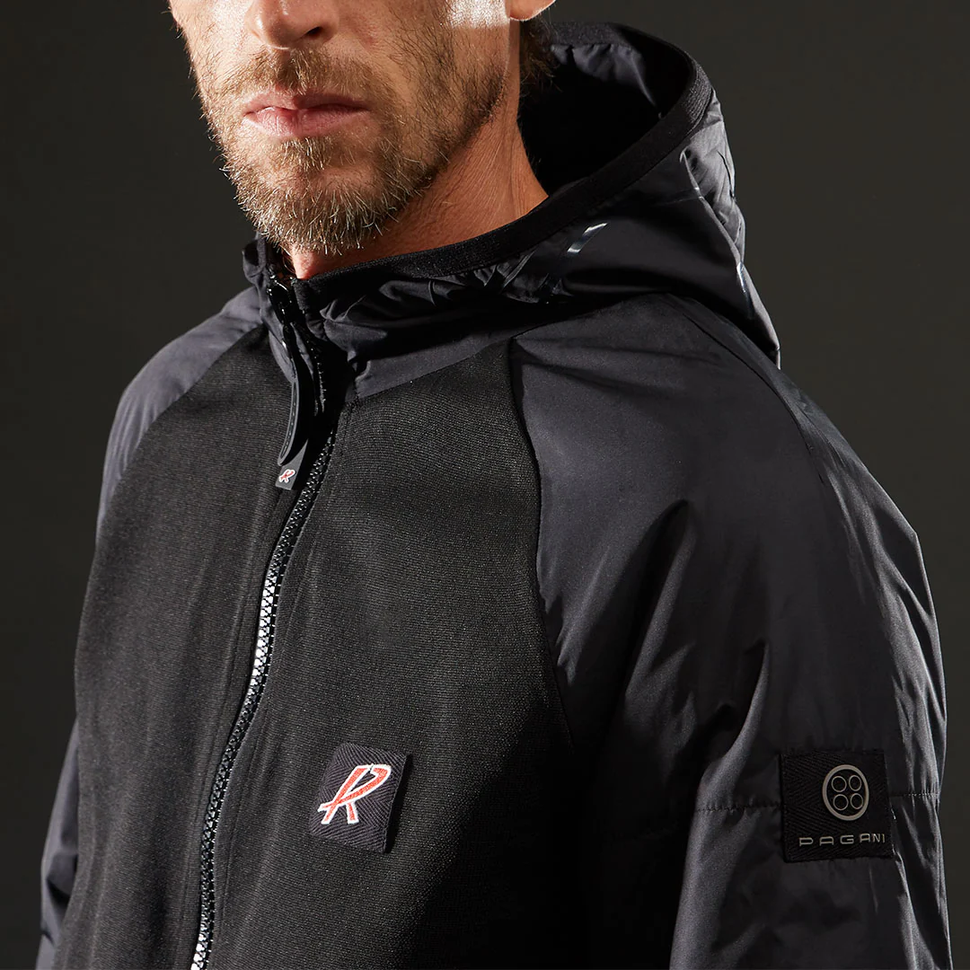 Full zip hoodie man black | Huayra R Capsule by La Martina - Image 3