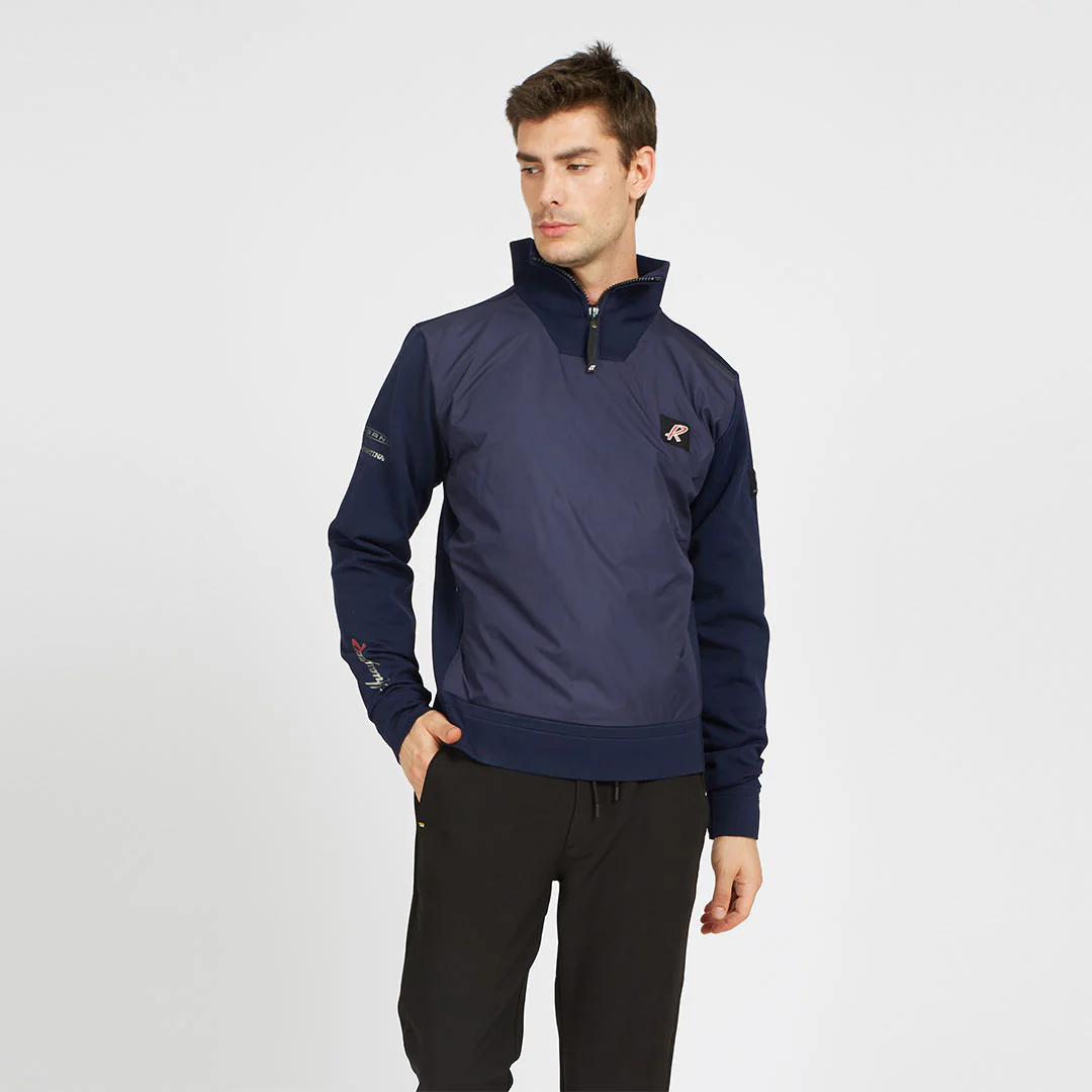 Half zip sweater man blue | Huayra R Capsule by La Martina - Image 8