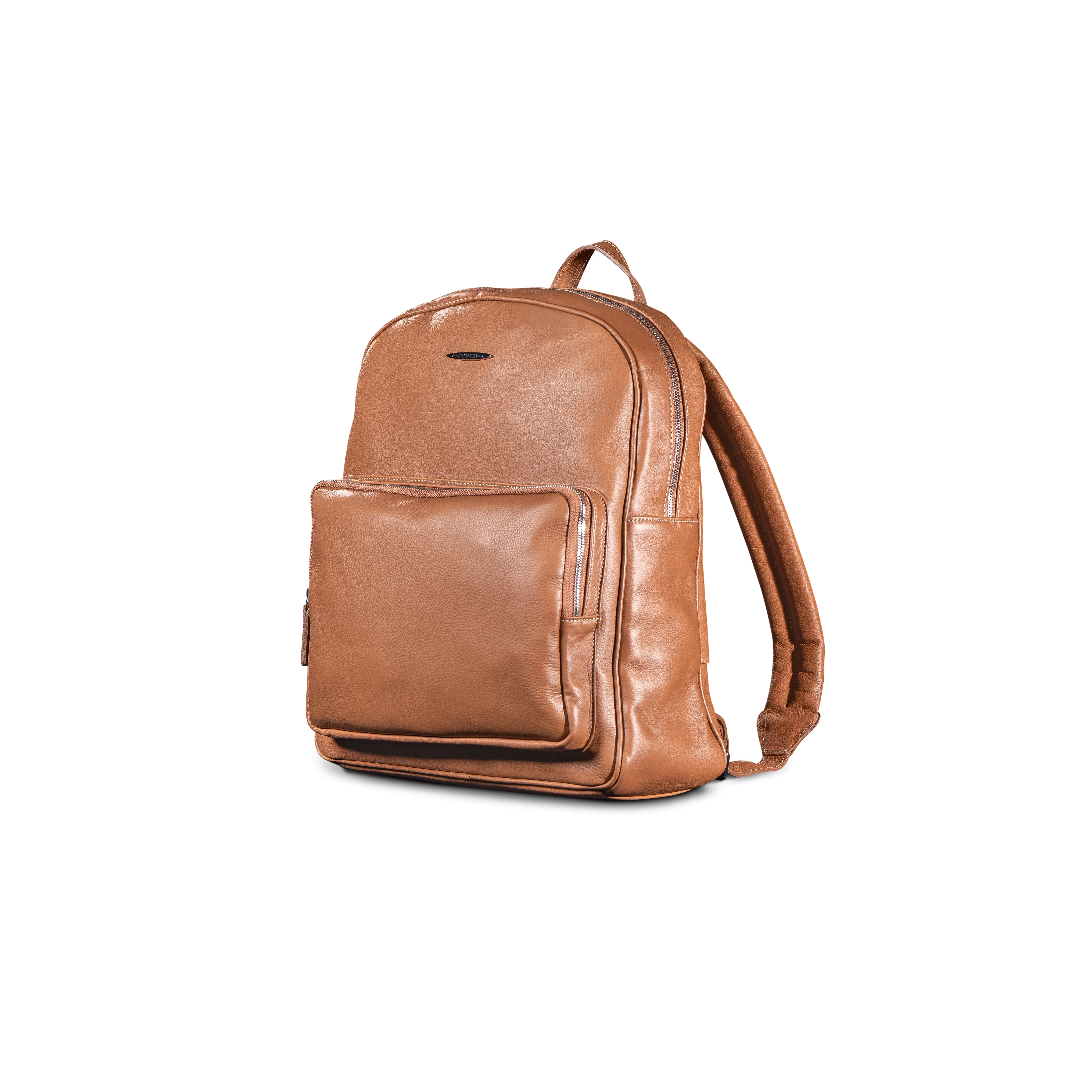 Leather Backpack Tan - Image 3
