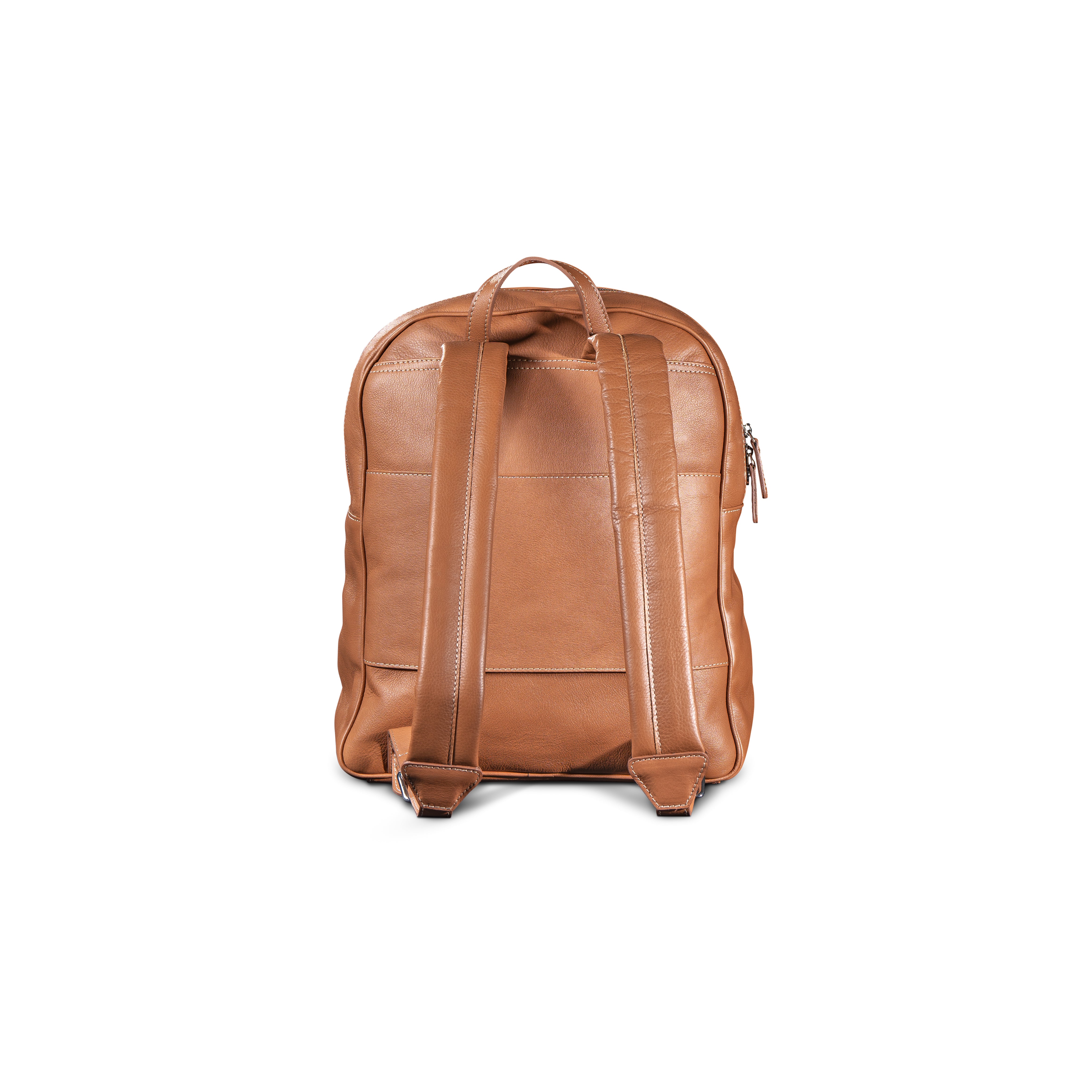 Leather Backpack Tan - Image 5