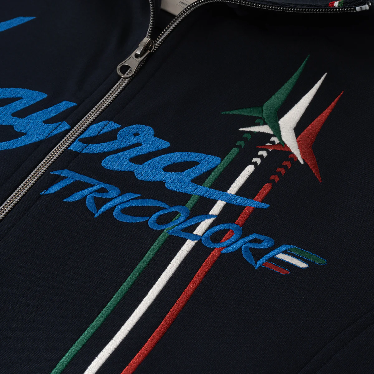 Men's Blue Full Zip Sweatshirt | Huayra Tricolore Capsule - Image 4