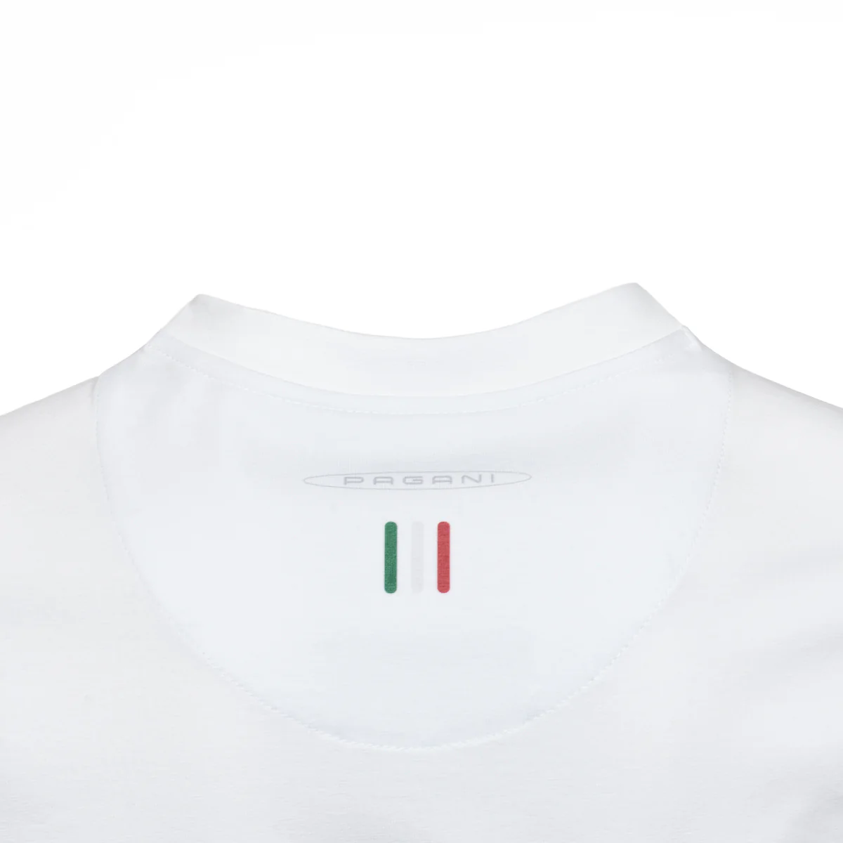 Men's White Commemorative T-shirt | Huayra Tricolore Capsule - Image 3