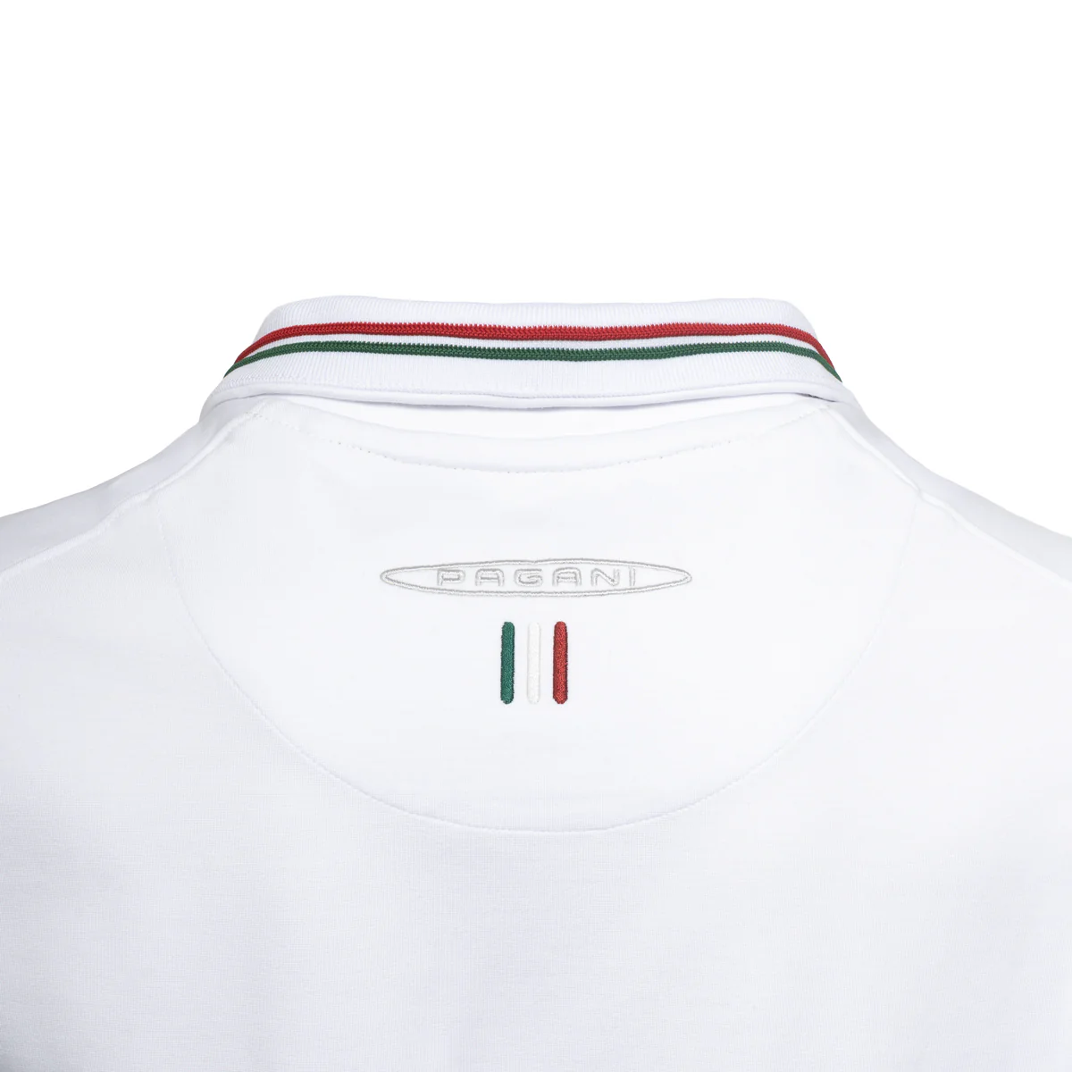 Men's White Full Zip Sweatshirt | Huayra Tricolore Capsule - Image 3