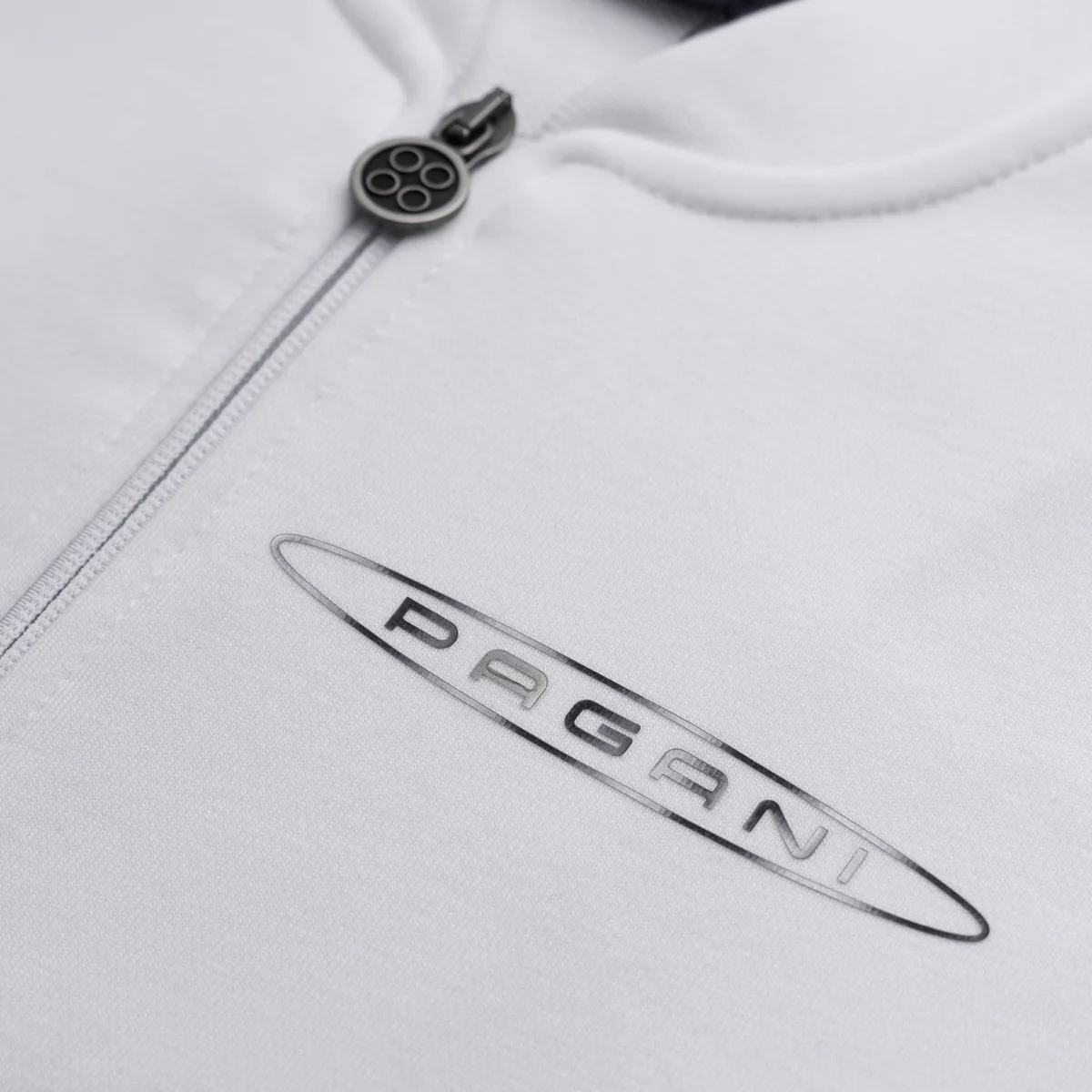Men’s basic full-zip sweatshirt white | Team Collection - Image 5