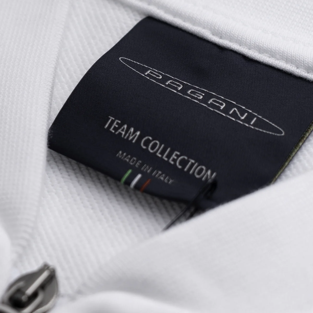 Men’s basic full-zip sweatshirt white | Team Collection - Image 6