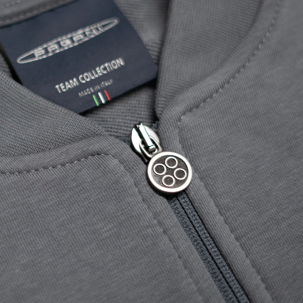 Men’s basic full-zip sweatshirt grey | Team Collection - Image 5