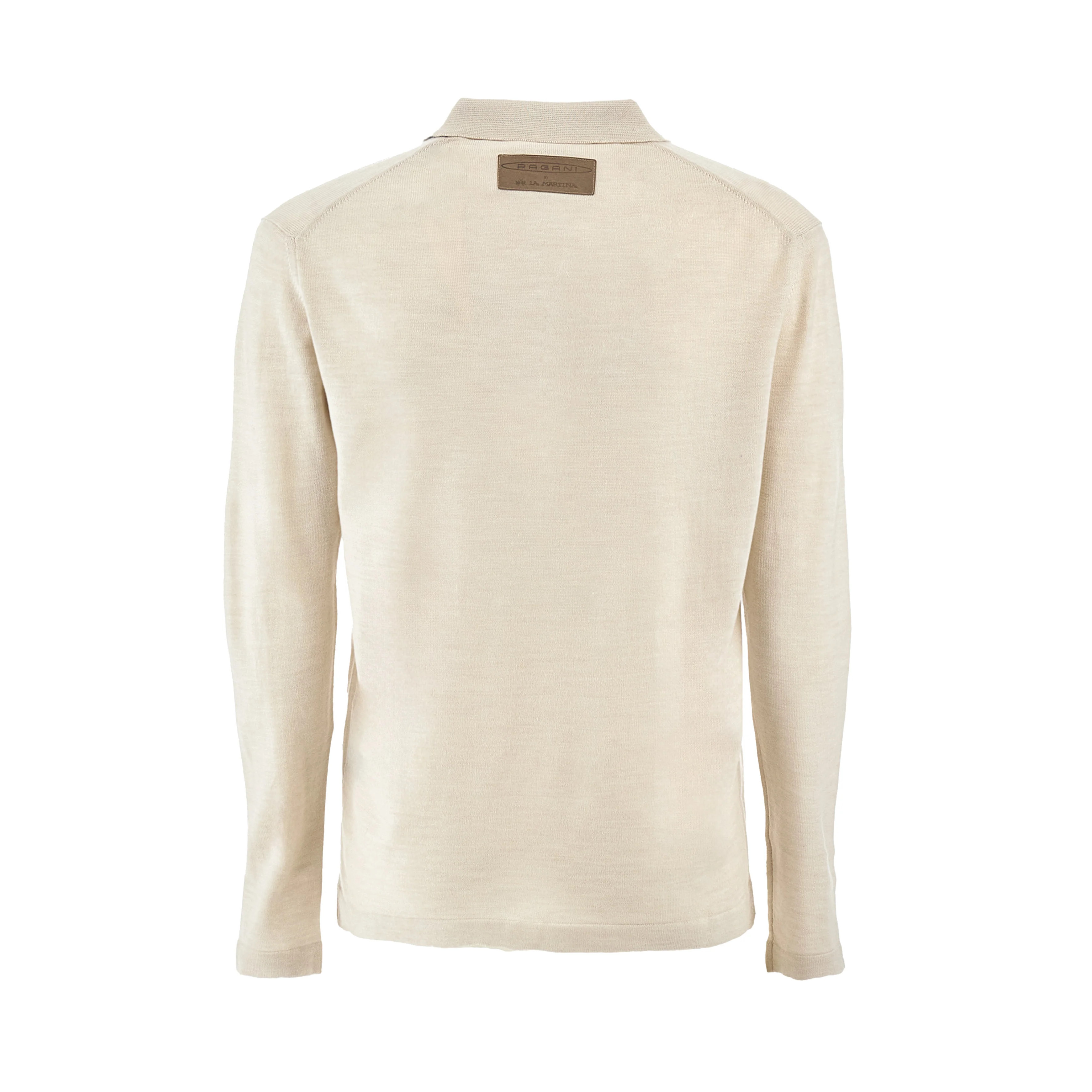 Men’s Cream Long-Sleeve Polo Shirt | Utopia Capsule by La Martina - Image 5