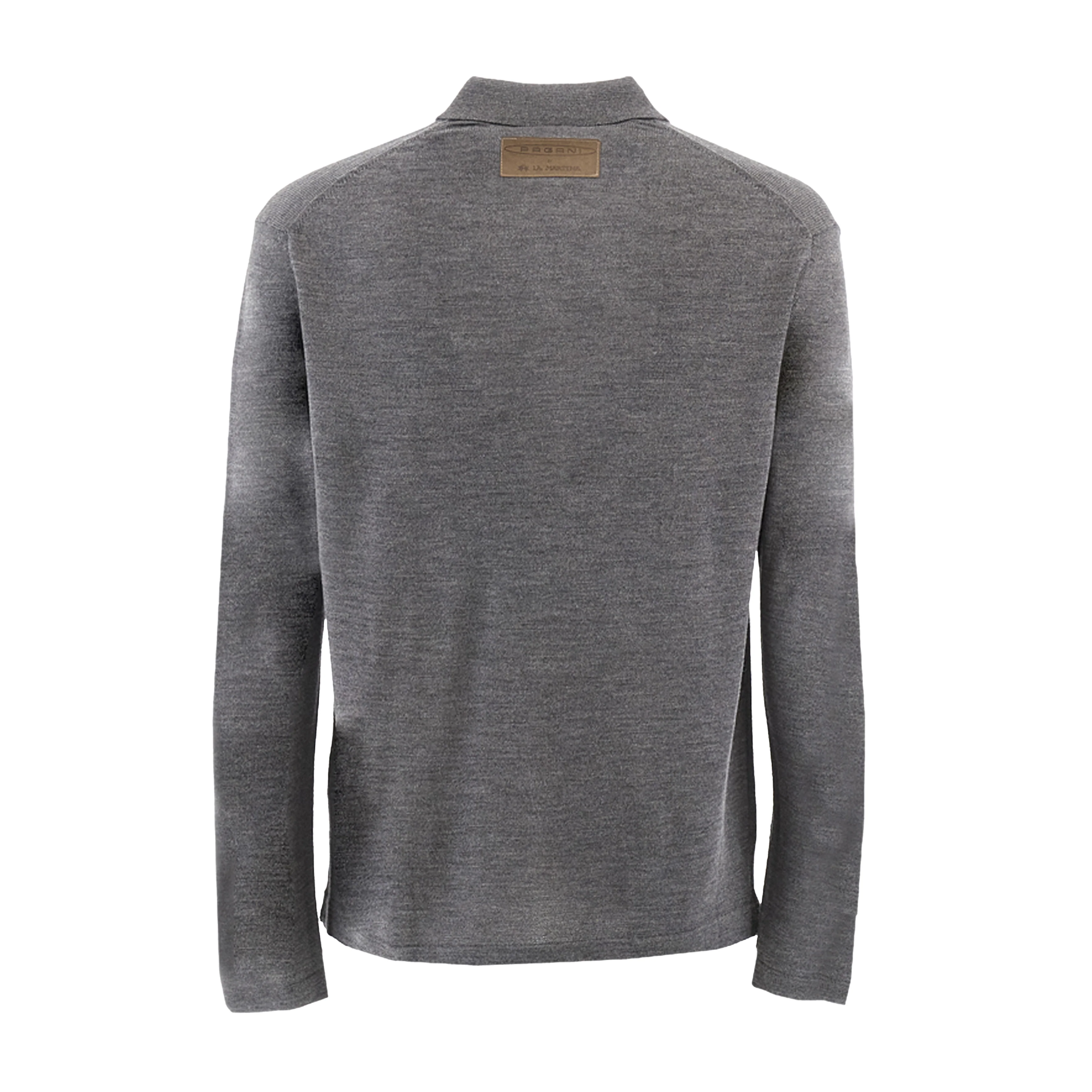 Men’s Dark Gray Long-Sleeve Polo Shirt | Utopia Capsule by La Martina - Image 5