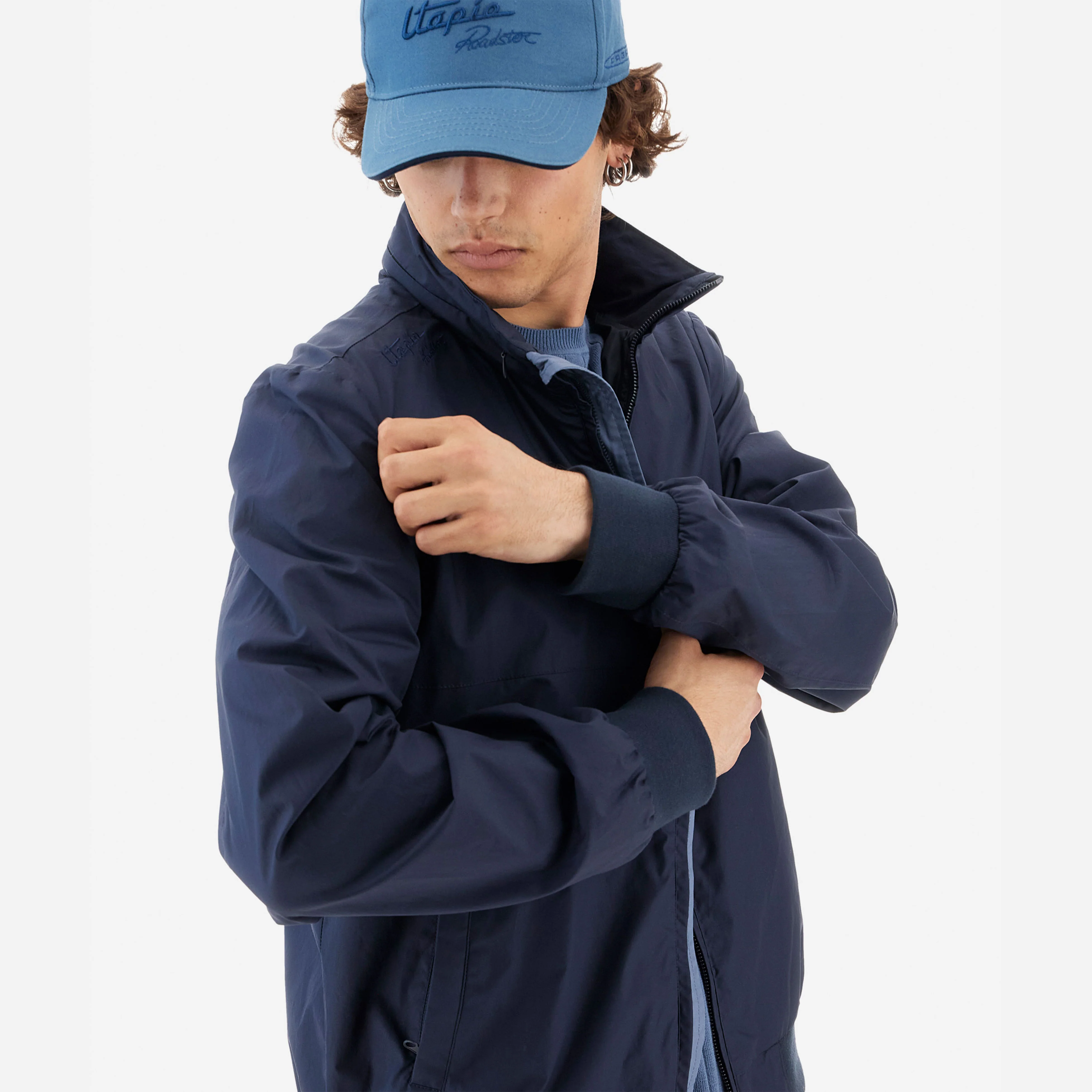 Men’s Navy Blue Outdoor Jacket - Image 3