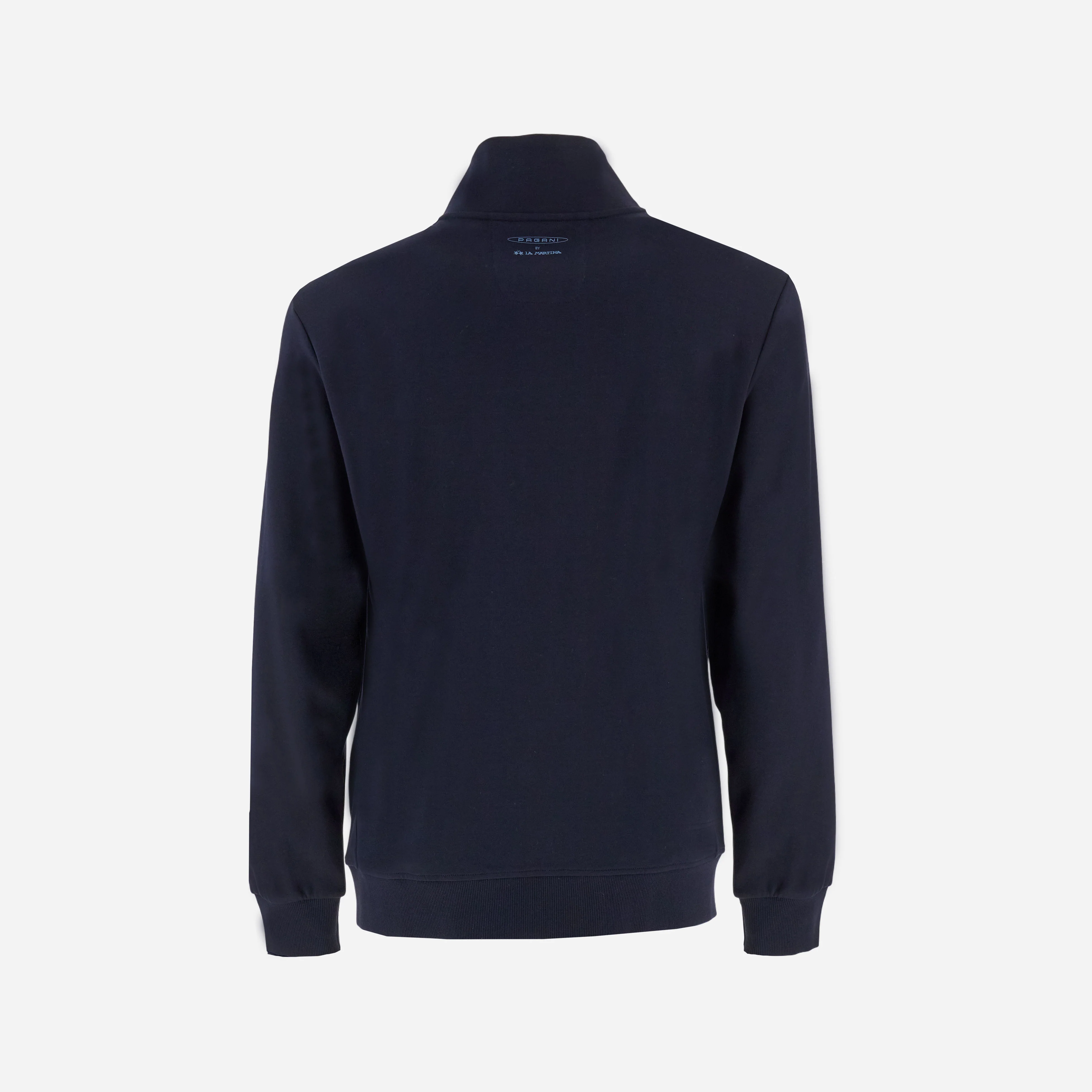 Men’s Navy Blue Sweatshirt with Zip - Image 5