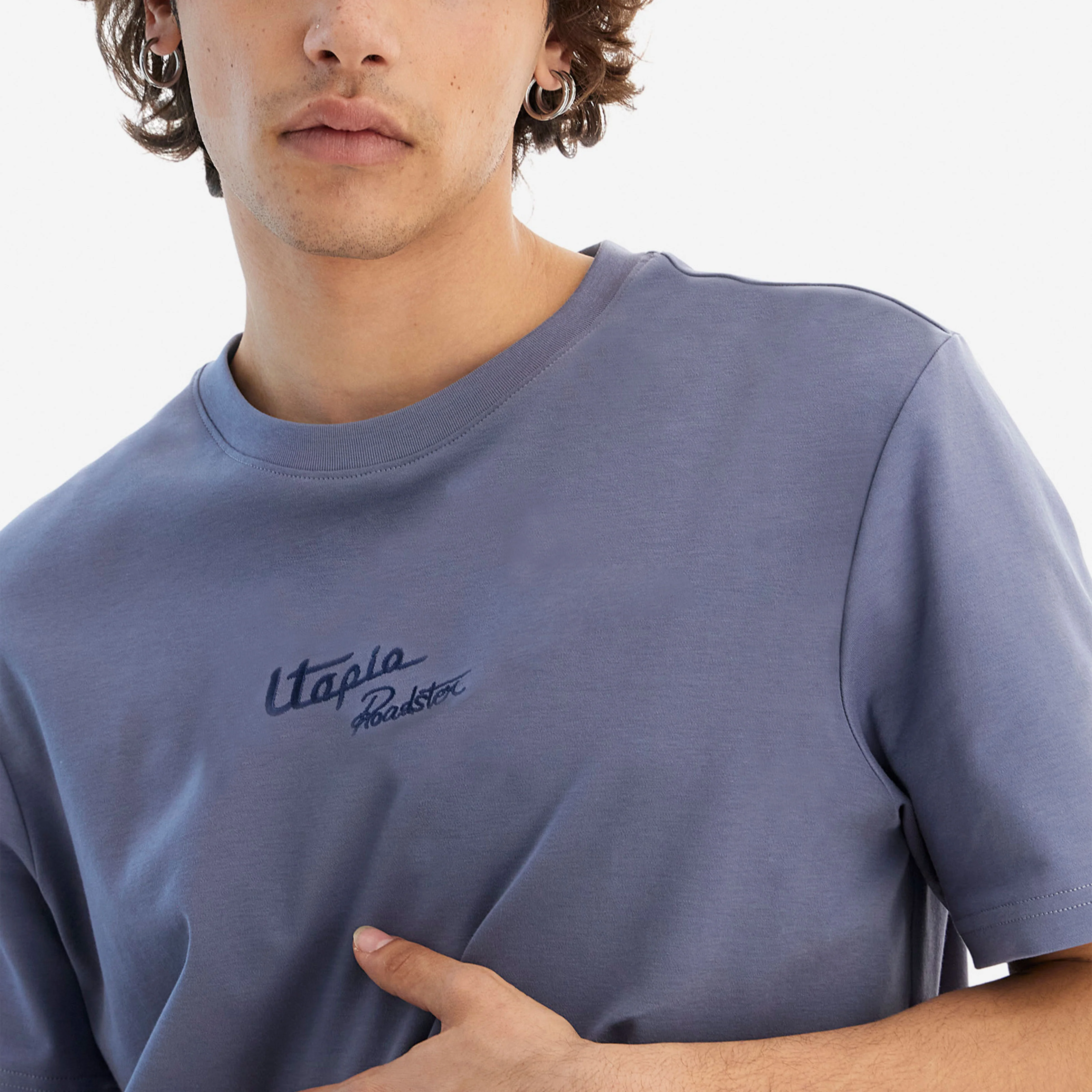 Men’s Sky Blue T-shirt - Image 3