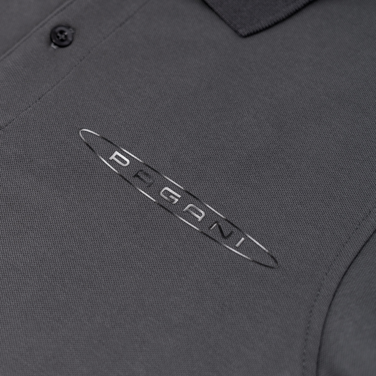Men's basic polo shirt grey | Team Collection - Image 4
