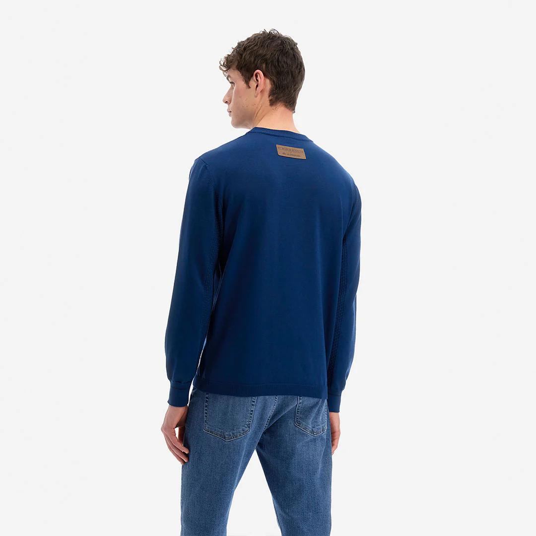 Men's Crewneck Sweater Avio Blue | Utopia Capsule by La Martina - Image 4