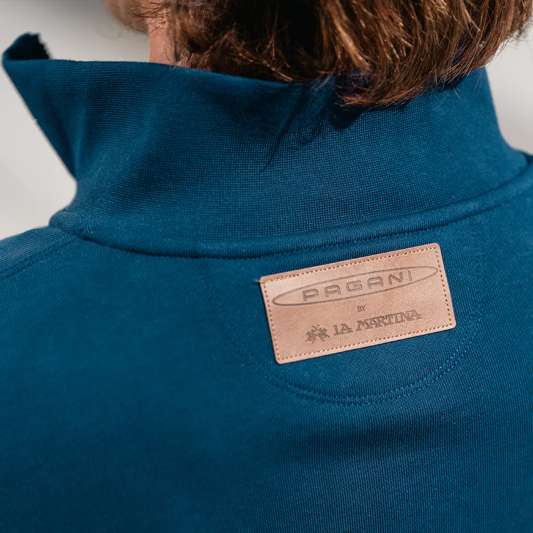 Men's Full Zip Sweatshirt Avio Blue | Utopia Capsule by La Martina - Image 5