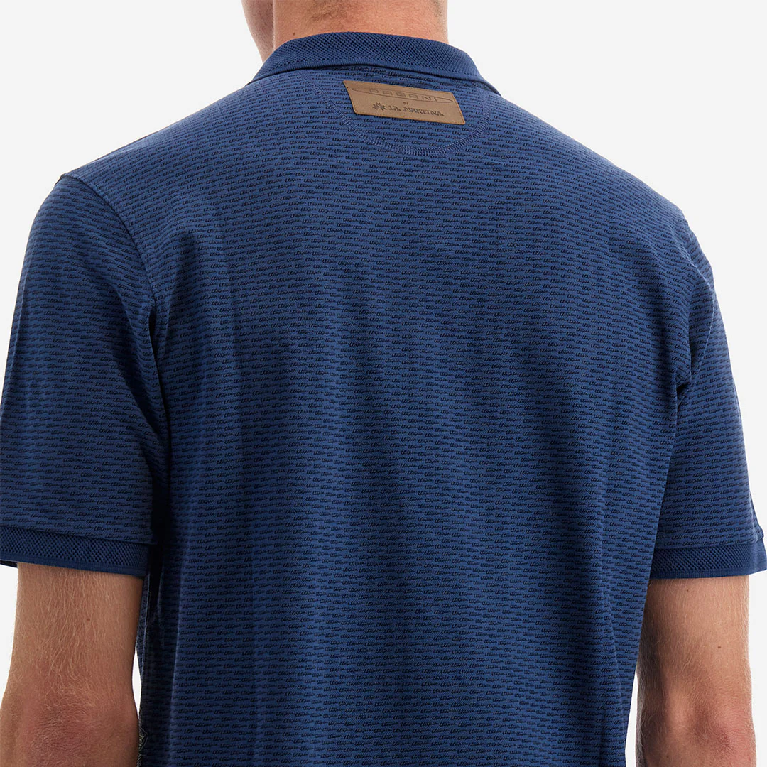 Men's Polo All Over Avio Blue | Utopia Capsule by La Martina - Image 3
