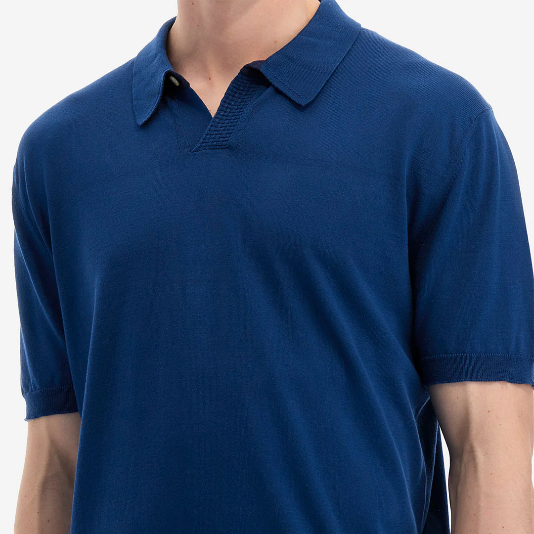 Men's Polo Tricot Avio Blue | Utopia Capsule by La Martina - Image 3