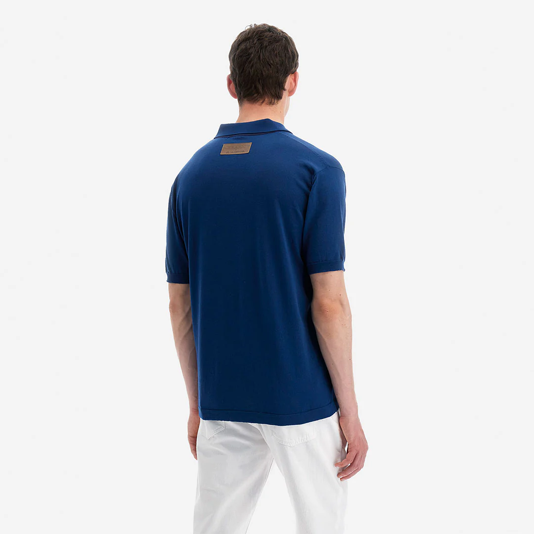 Men's Polo Tricot Avio Blue | Utopia Capsule by La Martina - Image 4
