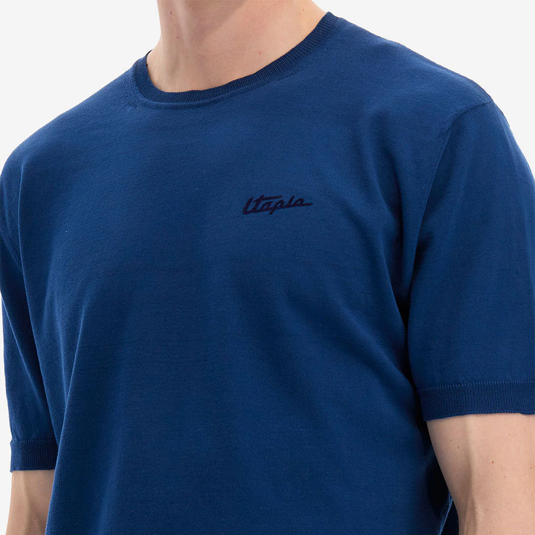 Men's T-Shirt Tricot Avio Blue | Utopia Capsule by La Martina - Image 3