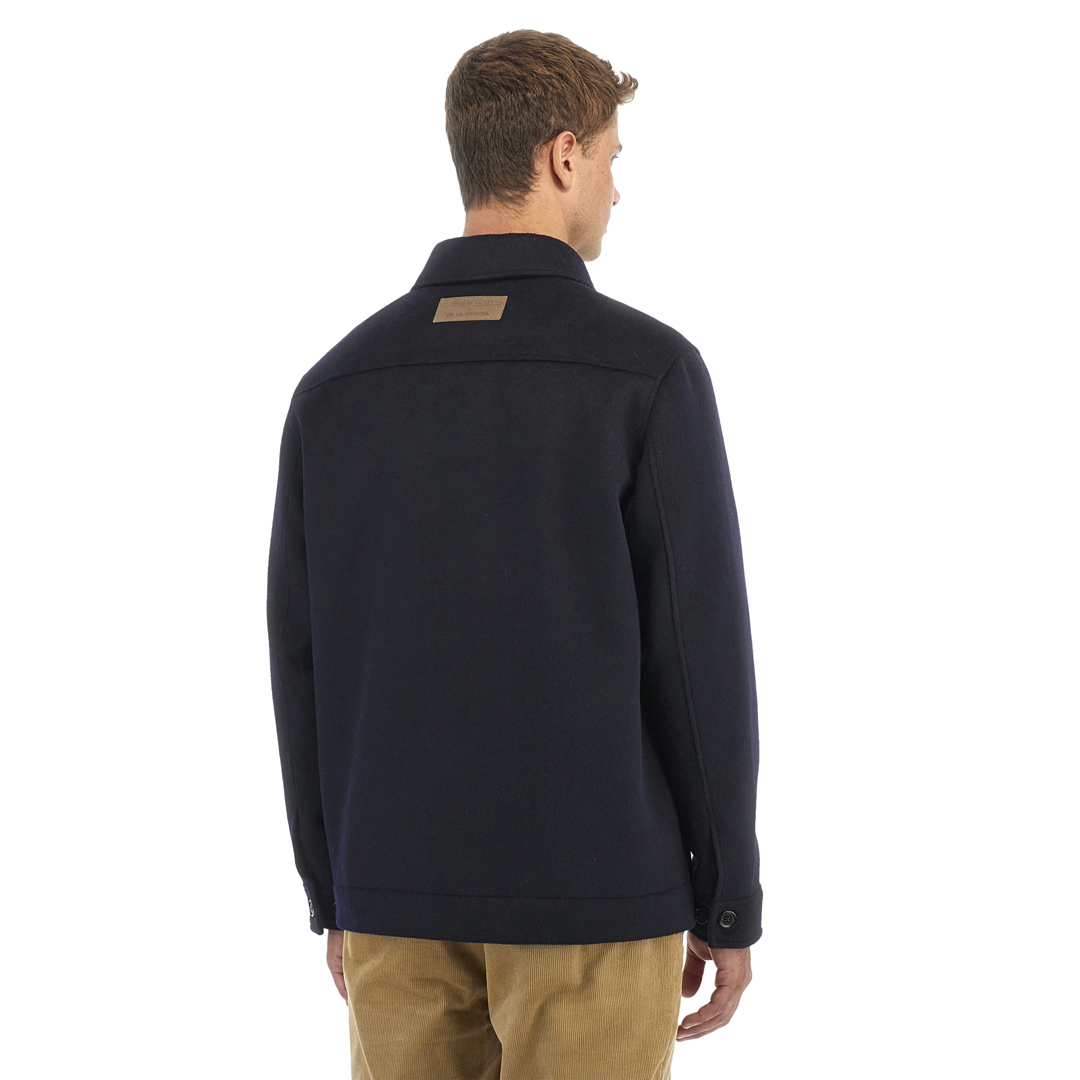 Navy Blue Wool and Cashmere Overshirt | Utopia Capsule by La Martina - Image 4