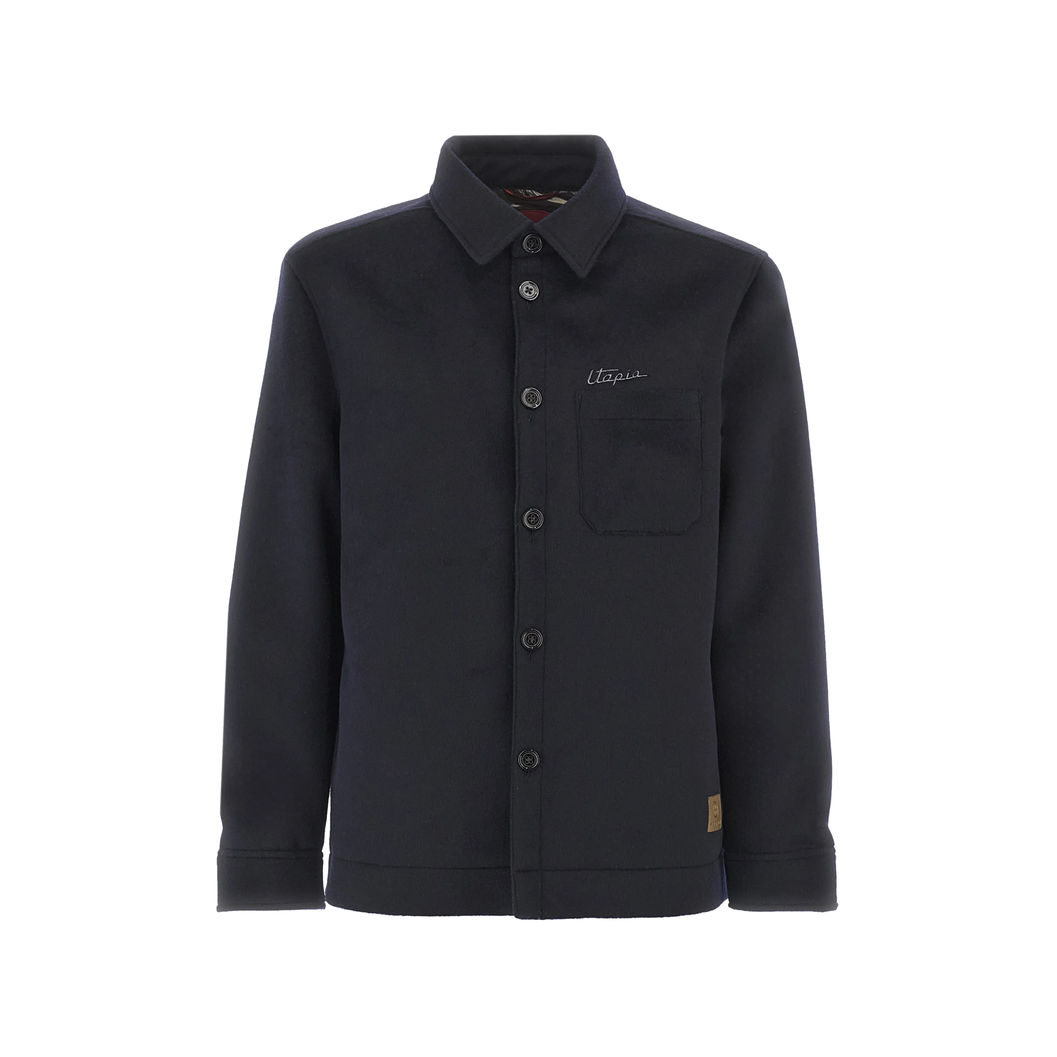 Navy Blue Wool and Cashmere Overshirt | Utopia Capsule by La Martina - Image 5