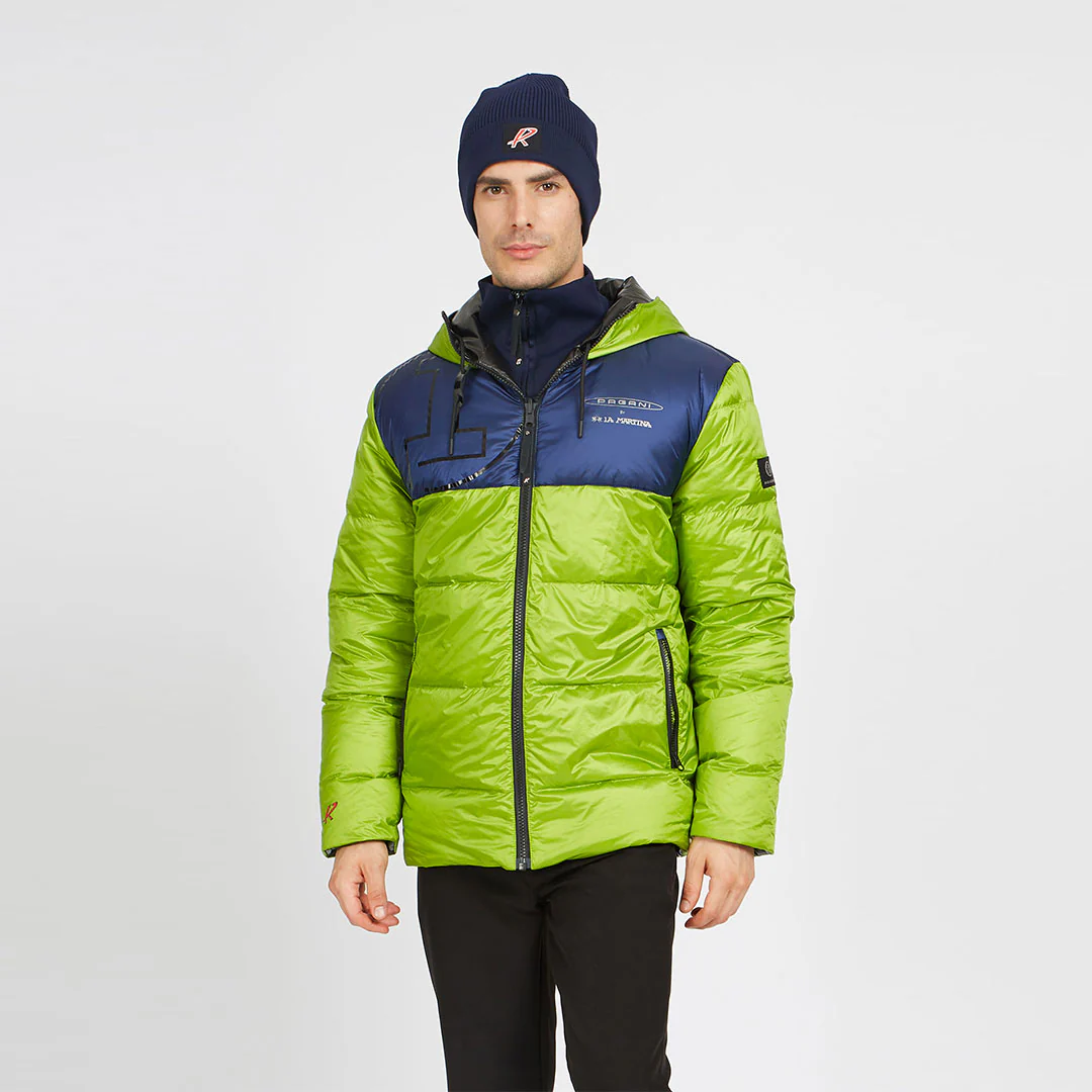 Padded jacket man double face lime/gray | Huayra R Capsule by La Martina - Image 3
