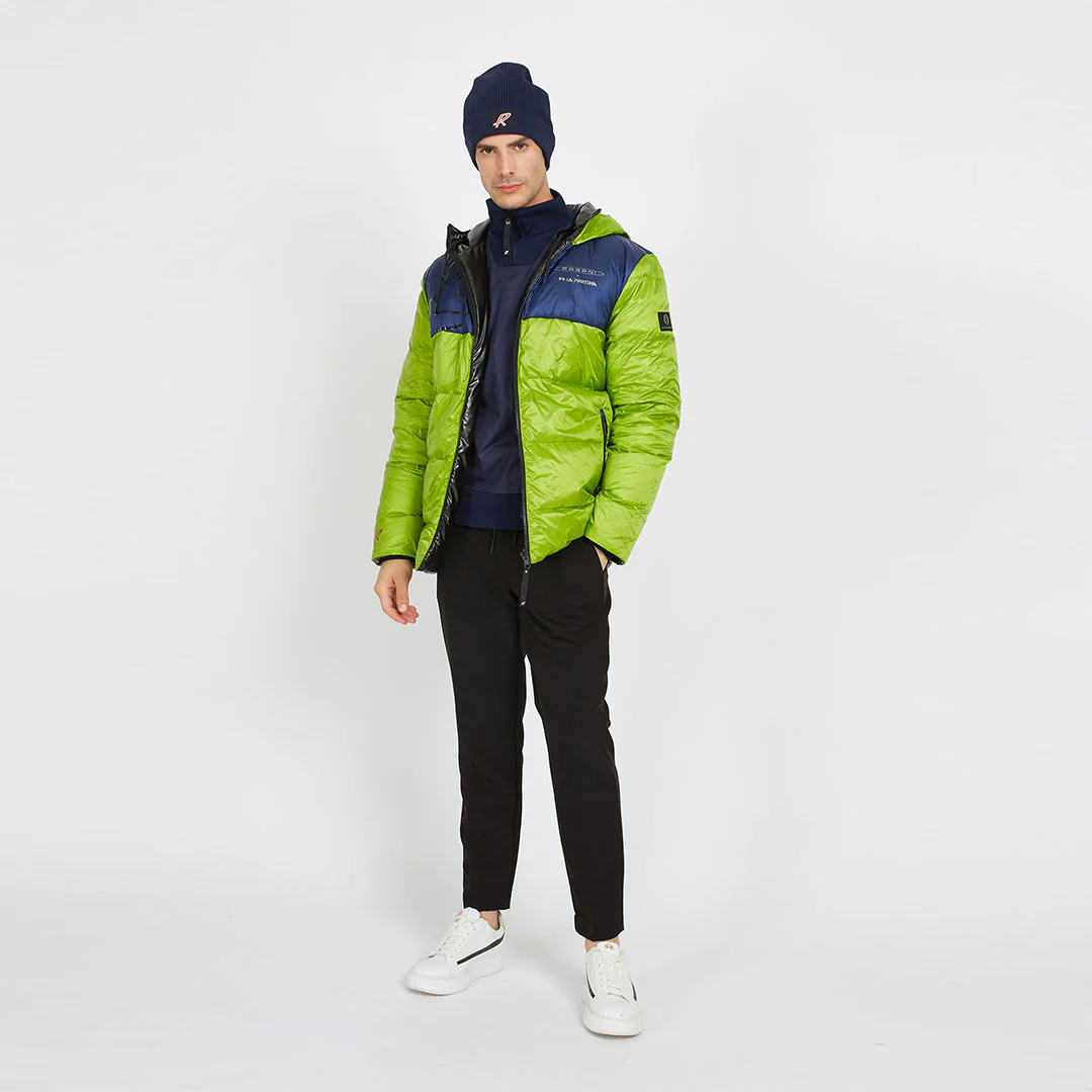 Padded jacket man double face lime/gray | Huayra R Capsule by La Martina - Image 4
