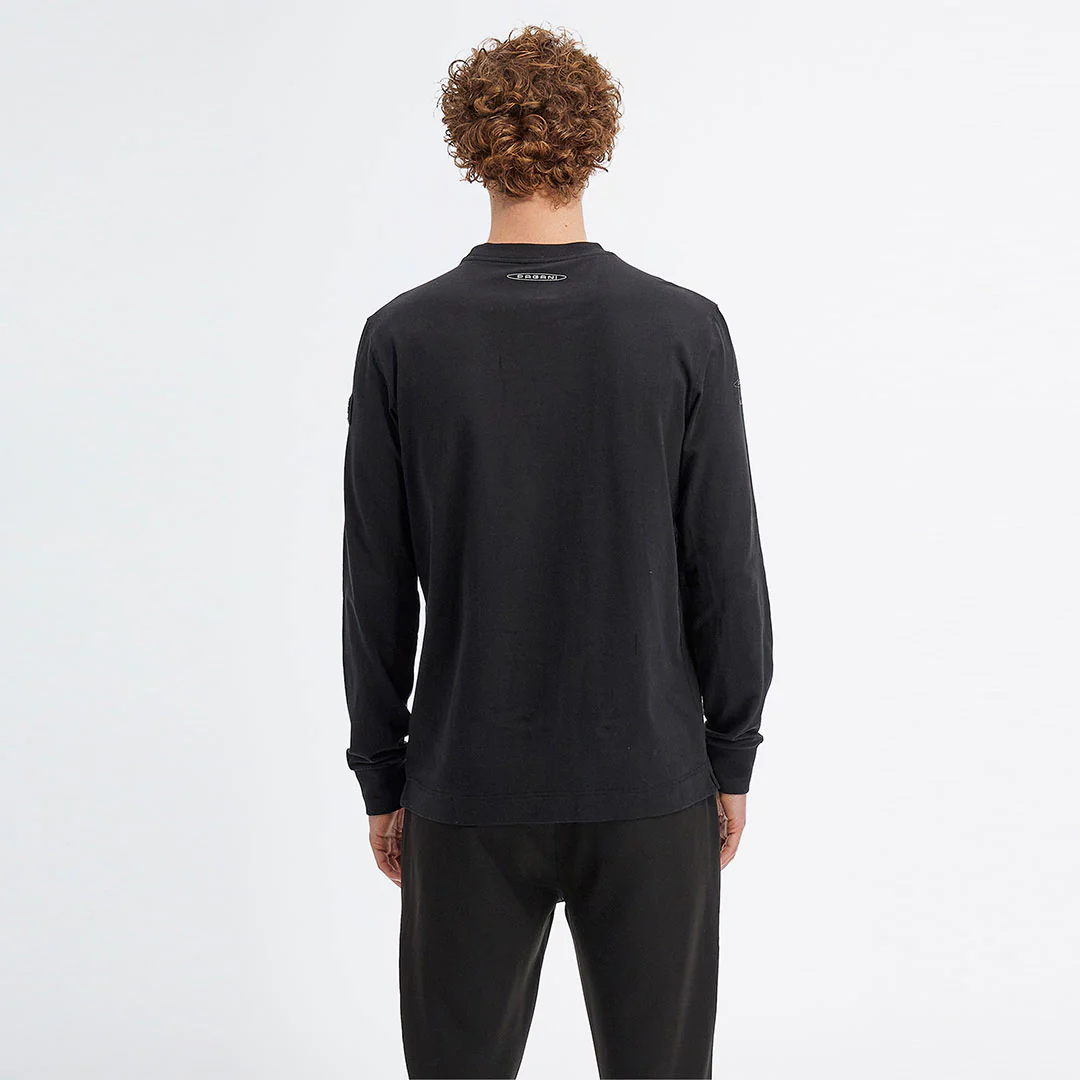 T-shirt long sleeves man black | Huayra R Capsule by La Martina - Image 4