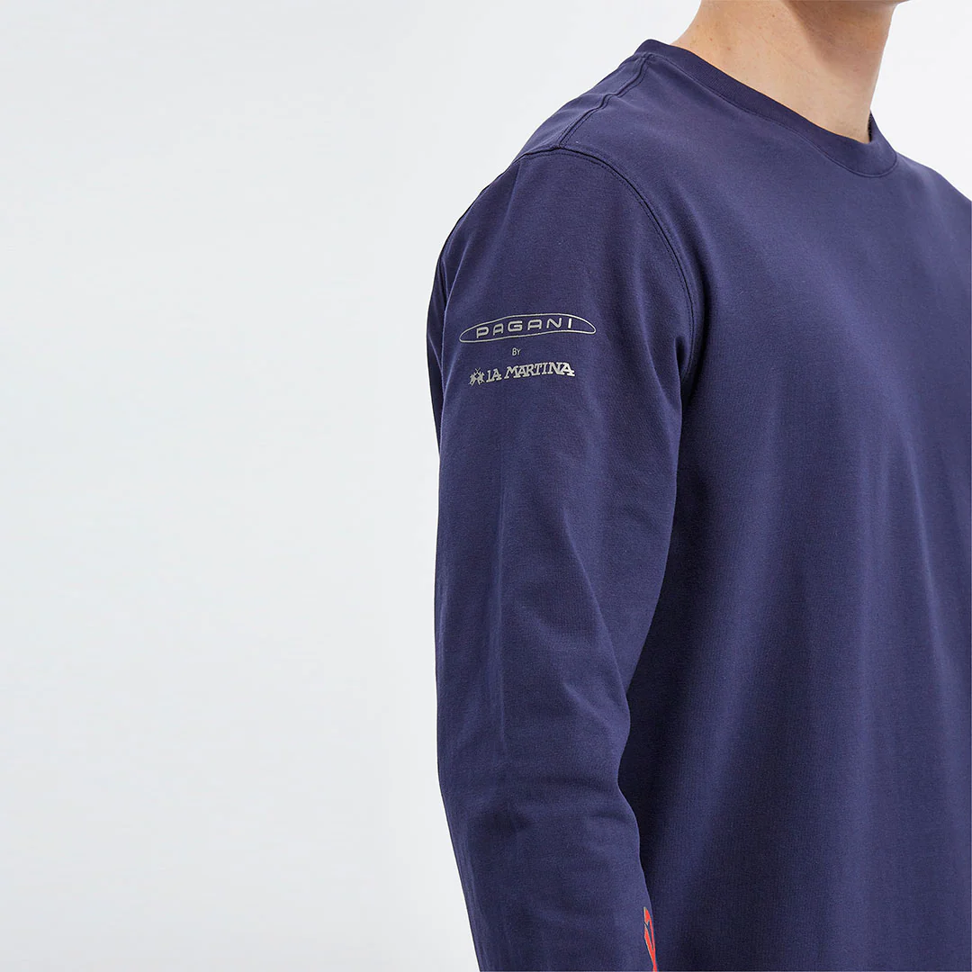 T-shirt long sleeves man blue | Huayra R Capsule by La Martina - Image 9